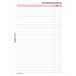 bind B-2610 - systeeminleg geruit met 50 vellen, inlegger in A6-formaat, notities reserve-inlegstukken voor bind systeemplanner, managersplanner, organizer en tijdplanner met 6-voudige perforatie