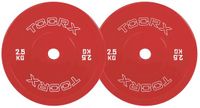Toorx Professional CDT-2-5 Technique Micro Halterschijven - 50 mm - 2.50 kg - Rood