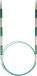 KnitPro Breipinnen: Circulair, Metaal Nylon, Groen, 5mm
