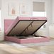 Maison Exclusive - Lit plateforme avec matelas Rosa 200 x 200 cm en velours