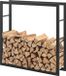OutdoorMatch Stalen Brandhout Rek Christopher - Houtopslag - Noir - Voor Ca. 0,25 m³/h Hout