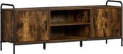 vidaXL Meuble TV 133 x 33 x 50 cm Chêne fumé Bois de chêne traité