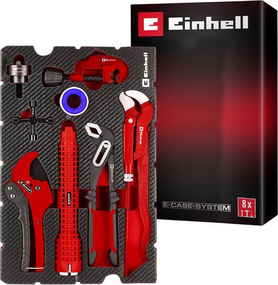 Einhell 370527 Klempner-Set 8-tlg. Einleger Pad Kofferinlegstuk 8-delig