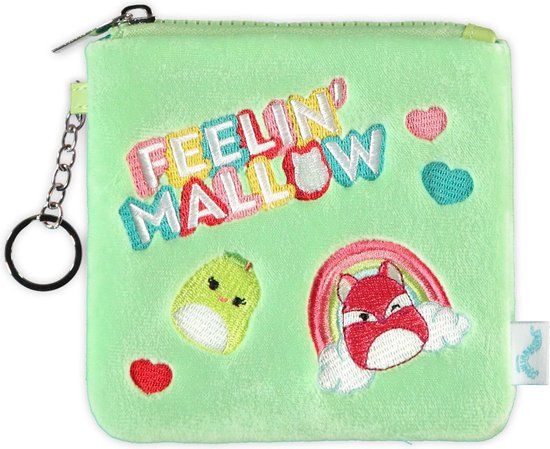 Squishmallows Mixed Squish Fluffy Portemonnee Groen