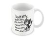 Acen Humoristische Mok Zacht, Warm, Gelukkig, Slaperig Kitty (Grote Bang Theorie), Keramisch, Wit, 9 x 9 x 9 cm