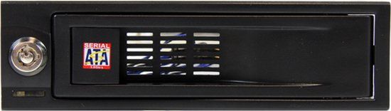 StarTech.com 5,25 inch Hot-Swappable Mobile Rack voor 3,5 inch Harde Schijf - Zwart
