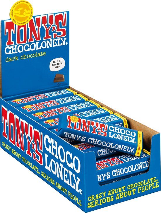 Tony's Chocolonely Chocolade Reep Puur - 35 x 50g - Vegan