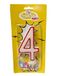Enorme theelicht "4"