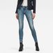 G-Star Midge Zip Skinny Wmn Dames Jeans Lt Vintage Aged Destroy