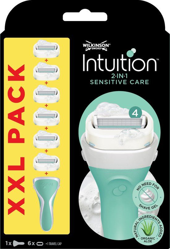 Wilkinson Sword Intuition Sensitive Care Scheermes - Voordeelverpakking XXL - 6 mesjes - Vrouwen