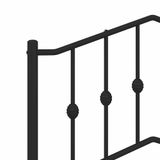 VidaXL Bedframe Metaal Zwart 75x190 cm