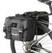 Sacoche de vélo arrière - 22 l - Double - Avec poignée - Noir