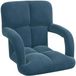 vidaXL Fauteuil réglable Bleu Velours
