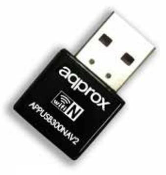 Approx appUSB300NAV2 - Netwerkadapter - Draadloos - Zwart