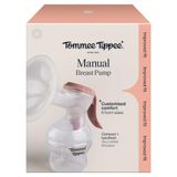 Tommee Tippee Handmatige borstkolf, zachte siliconen met bloemblaadjes massagekussen, 24 mm flens + 5 inzetstukken voor perfecte pasvorm, zachte verstelbare zuigkracht, stil, lichtgewicht en