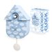 Fisura - Blauwe koekoeksklok met wolken. Muurklok. Originele wandklok als cadeau. 3 AA-batterijen niet inbegrepen. Afmetingen: 21,5x8x41,5 cm. ABS-plastic.