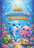 Mein Meerestier-Malbuch für Kinder ab 3 Jahren