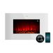 Cecotec ReadyWarm 3590 Flames Connected White Decoratieve elektrische open haard met afstandsbediening en wifi, maximaal vermogen 2000 W, 2 intensiteiten, plat paneel van gehard glas, verstelbare vlam