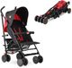 Mooiys Jinbei Paraplu Buggy - Verstelbare Buggy - Tot 15 kg - Grijs/Rood
