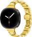 Strap-it Stalen smalle band Goud Geschikt voor Samsung Galaxy Watch 9 / 8 (40/44mm) / Classic (46mm)