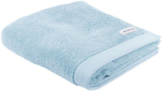 Tom Tailor Handdoek Color Bath Towel Lichtblauw 50x100 cm Katoen