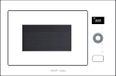 CATA MC B250 DT GWH Inbouwmagnetron, 25 l, met kwartsgrill 1200 W, 900 W, 8 automatische programma's, wit glas, 60 cm