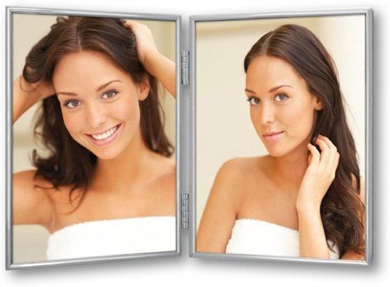 Zep - Nicole Fotolijst - 2 foto's 10x15 - Verzilverd - 120DS01-4R