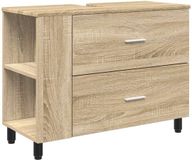 vidaXL Badkamer Vanity Unit Sonoma Eiken 80 x 35 x 60 cm