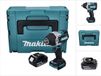Makita DTW 700 G1J clé à chocs sans fil 18 V 700 Nm 1/2" XPT sans balais + 1x batterie rechargeable 6.0 Ah + Makpac - sans chargeur