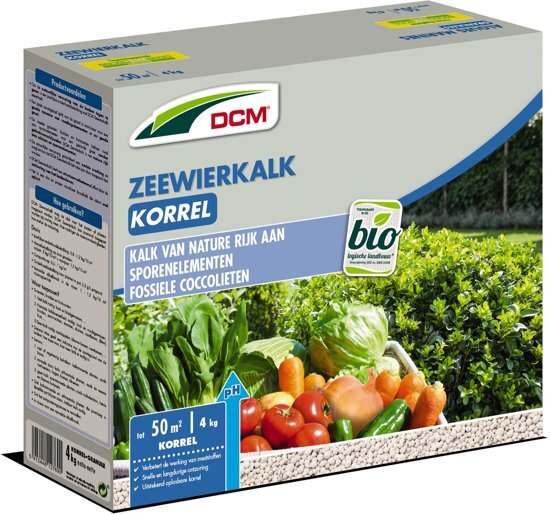 DCM Zeewierkalk Korrel - Moestuinmeststoffen - 50 m2 4 kg (K