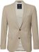 s.Oliver Indoor-Sakko S.OPURE Heren Lichtbeige Regular Fit Polyester