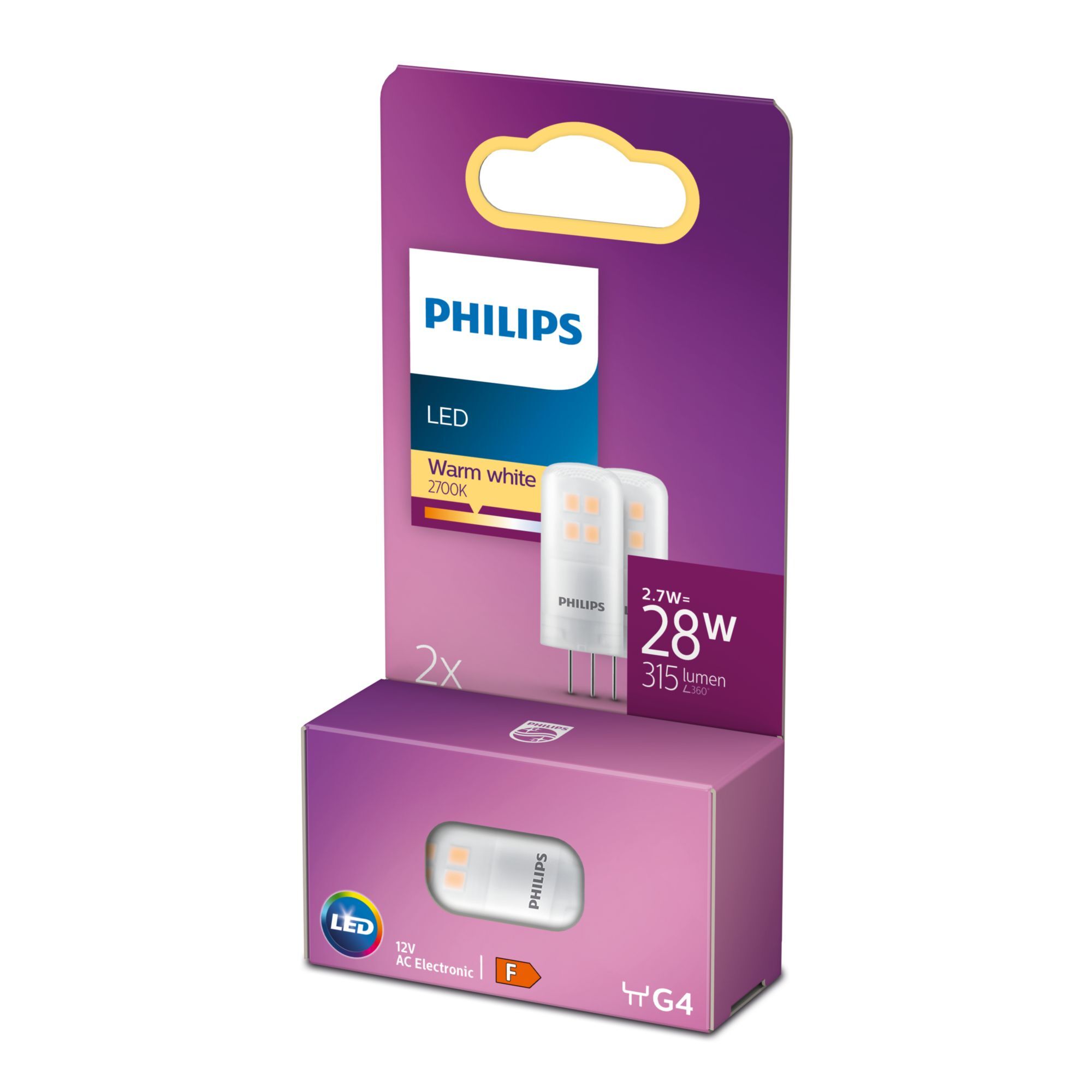 Philips LED Capsule | 315lm | 2700K | G4 | 3W - Warm White