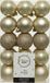 Decoris Kerstballen - 30 stuks - Champagne - 6 cm Diameter - Kunststof
