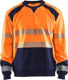 Blåkläder Sweatshirt High Vis 3541-2528 - High Vis Oranje/Marineblauw - 4XL