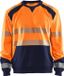 Blåkläder Sweatshirt High Vis 3541-2528 - High Vis Oranje/Marineblauw - 4XL