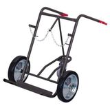 Variofit Gasflessenwagen voor 2x 40-50 liter flessen, met steunwiel