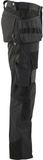 Blåkläder Blaklader Werkbroek met Kevlar en stretch 1554-1860 - Donkergrijs/Zwart - C60