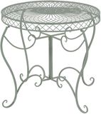 CLP Sheela Ronde Tuintafel Metaal Antiek/Groen Ø 76 cm