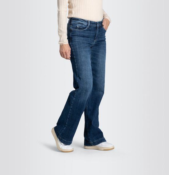 MAC DREAM WIDE Trousers Ladies W40 X L32 Cobalt authentic