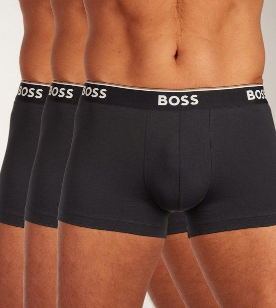 BOSS Power Trunk Boxershorts - 3-Pack - Men - XXL - Dark Blue/White
