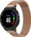 By Qubix Qubix - Milanese bandje voor Garmin Forerunner 220/230/235/620/630/735XT - Small - Champagne goud