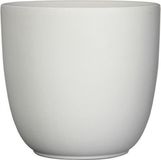 Mica Decorations Bloempot Pot rond es/10.5 tusca 11 x 12 cm wit mat
