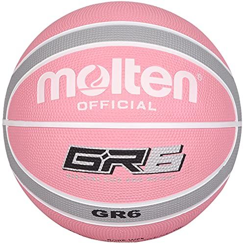 Molten GR Basketbal - Maat 6 - Roze/Zilver - Binnen/Buiten - BGR6-WPS