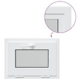 vidaXL Kantel kelderraam RISOR 55 x 40 cm PVC en glas