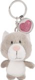 Nici Sleutelhanger Hart Junior 7 Cm Pluche/polyester Beige/roze