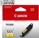 CANON CLI-551Y inktpatroon, geel, standaardcapaciteit, geschikt voor 330 pagina's