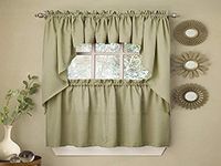 Sweet Home Collection Gordijnen Swag Paar, Salie, 2" B x 9" L (Pack van 1)