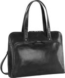 LEONHARD HEYDEN Leren business tas laptoptas met laptopvak Cambridge Damen Businesstasche 1 Fach 5257 Schwarz zwart