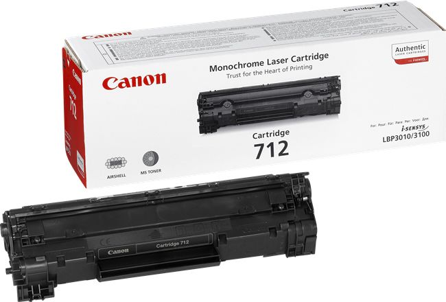 Canon CRG-712 Black Toner Cartridge - 1500 Pages - Original