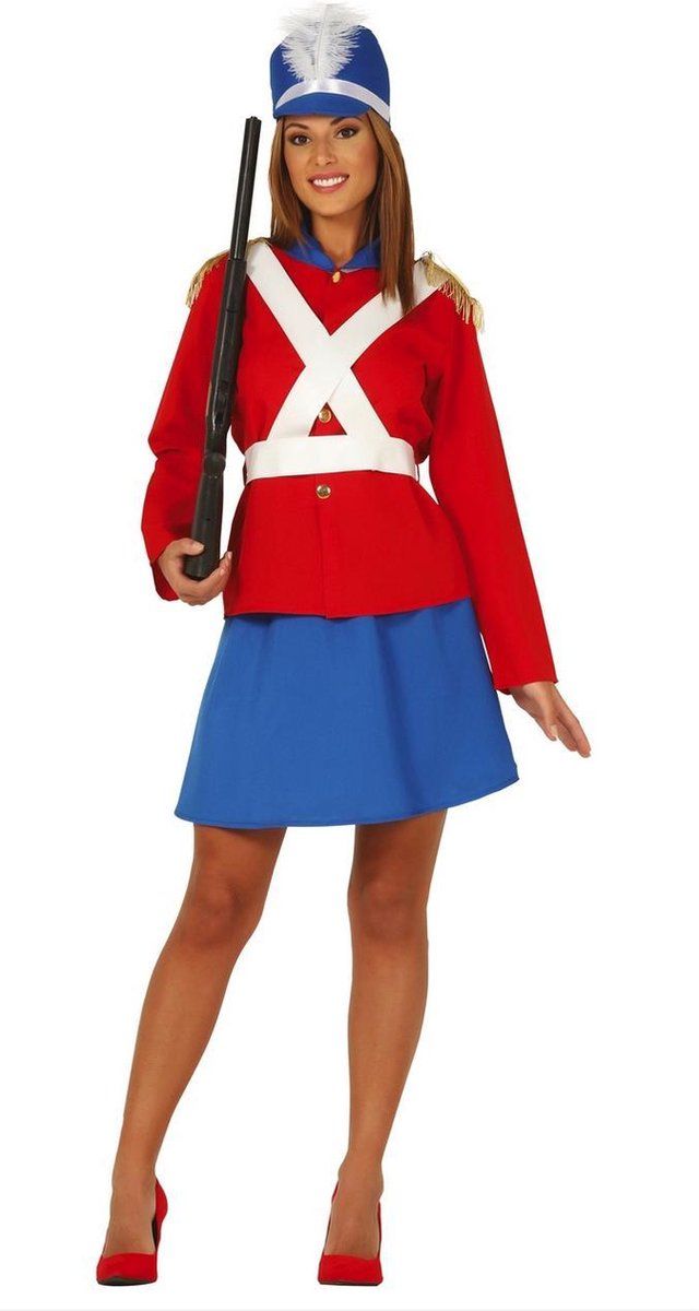 Guirca Dames kostuum Engelse soldaat - Maat M - Polyester